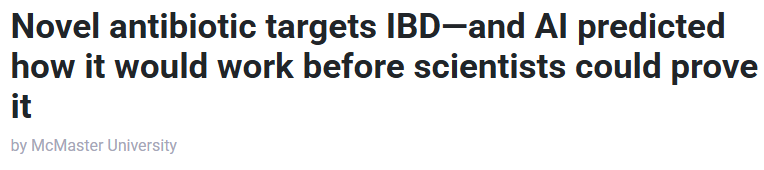 استخدام الذكاء الاصطناعى لبحث نتائج مضاد حيوى جديد استخدام الذكاء الاصطناعى لبحث نتائج مضاد حيوى جديد