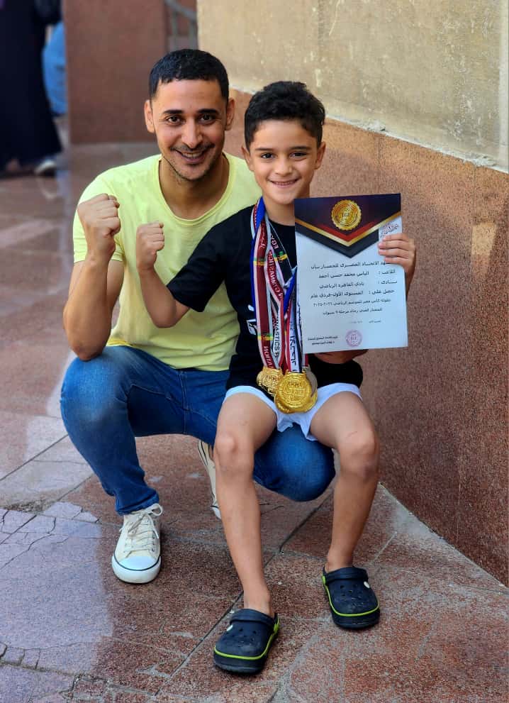 الزميل محمد حجاج ونجله إلياس 1