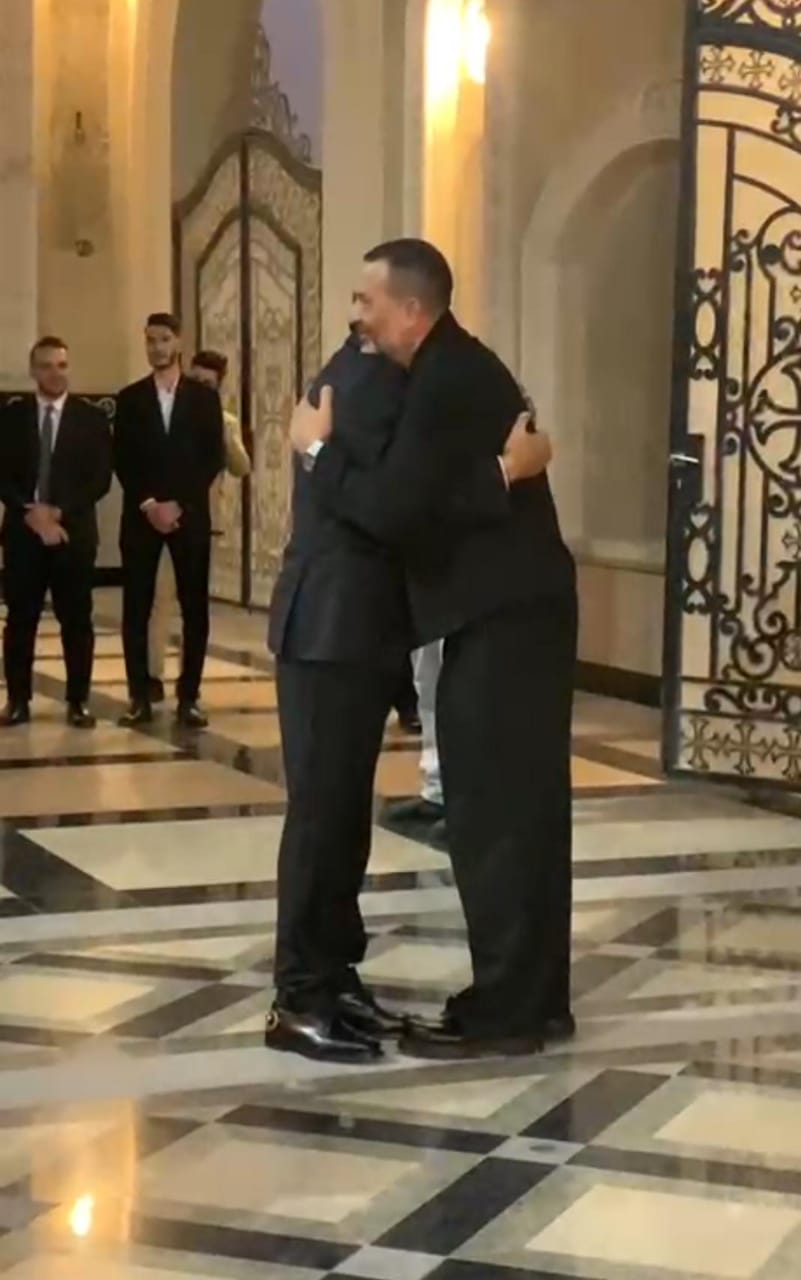 محمود حميدة وماجد المصري وداليا البحيري في فرح ابن هاني رمزي (2)