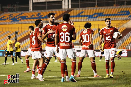 احتفال لاعبى الأهلى