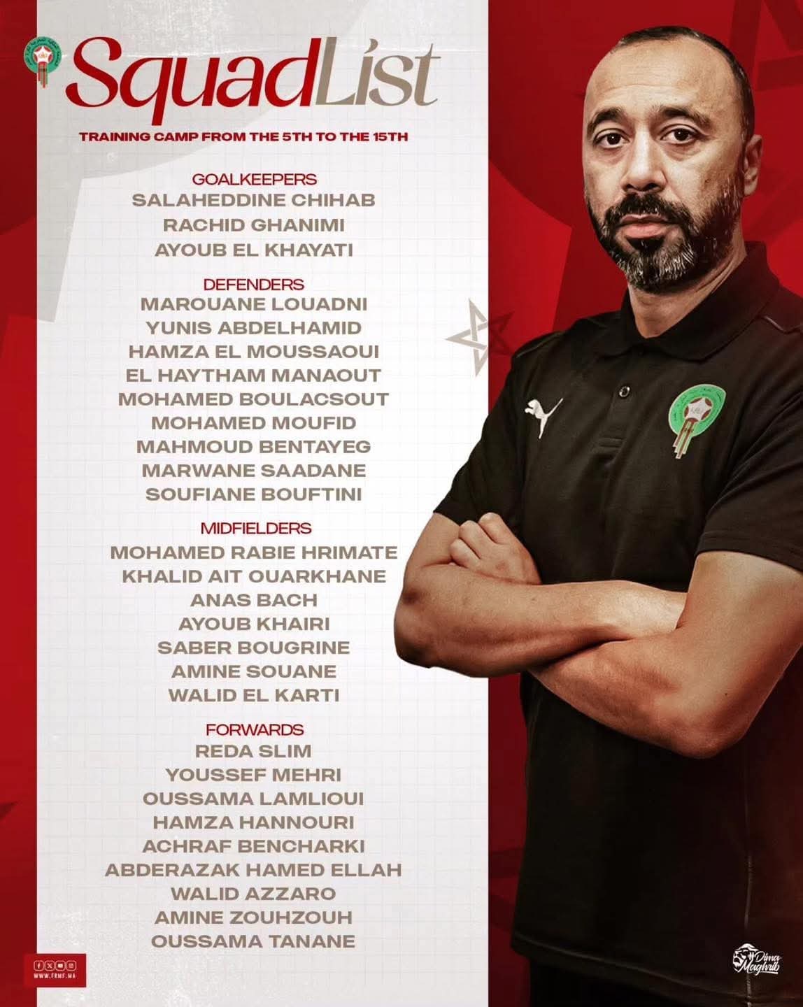 قائمة منتخب المغرب