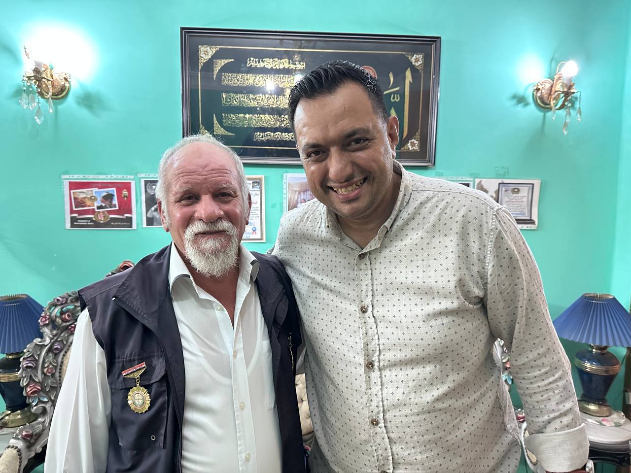 مراسل اليوم السابع وبطل أكتوبر