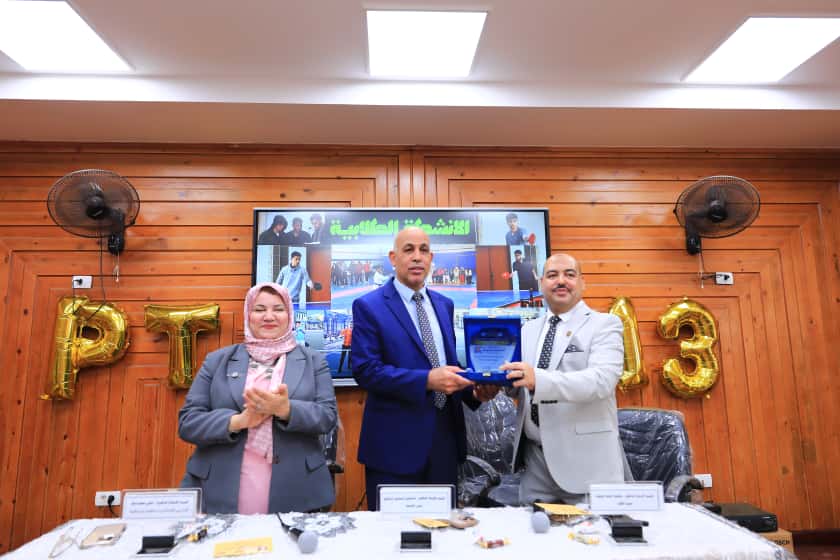 رئيس جامعة كفر الشيخ يشهد حفل استقبال طلاب كلية العلاج الطبيعي الجدد