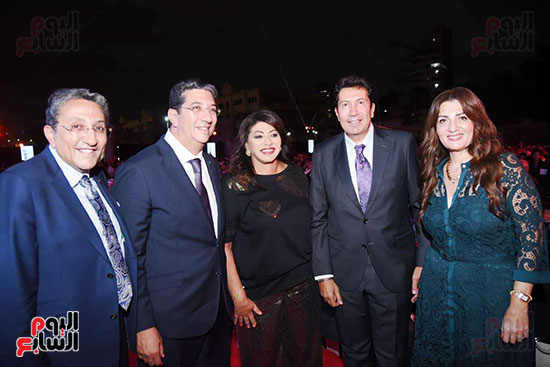 الفنانة هالة صدقي والفنان هاني رمزى الفنانة هالة صدقي والفنان هاني رمزى