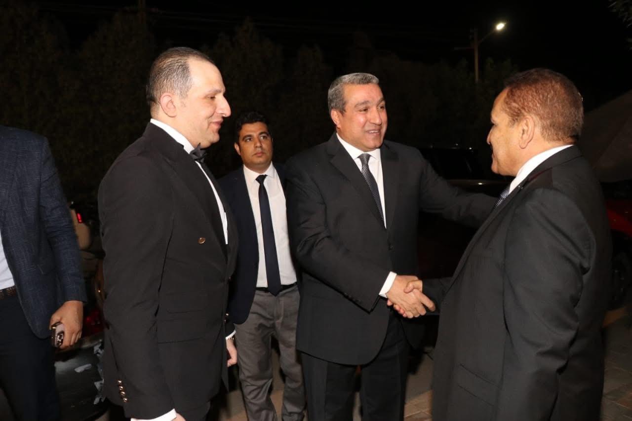 اللواء وائل نصار مدير امن أسيوط  والمستشار جلال عبد اللطيف والعقيد أحمد حمدى