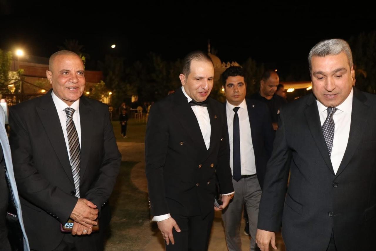 اللواء وائل نصار مدير امن أسيوط  والمستشار جلال عبد اللطيف والعقيد أحمد حمدى