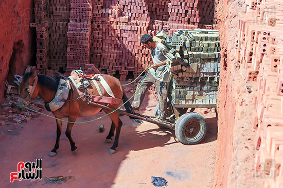 دخول الطوب مكان الحرق دخول الطوب مكان الحرق