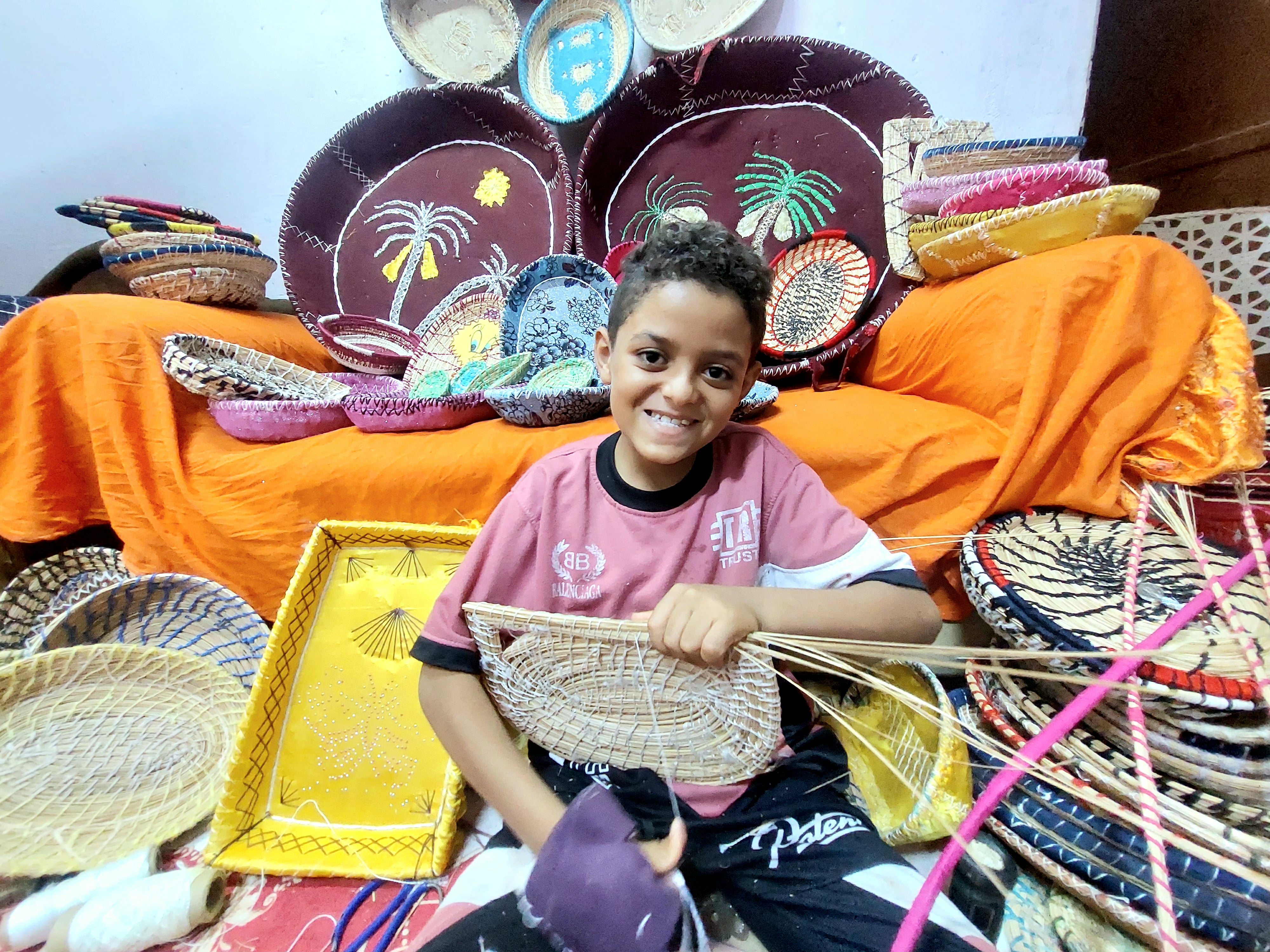 قطع فنية من عرجون النخيل فى الوادى الجديد (9)