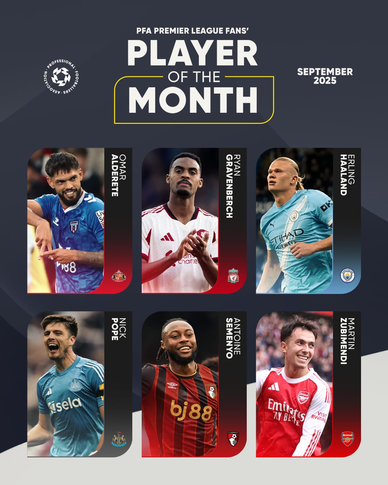 لاعب الشهر في الدوري الانجليزي