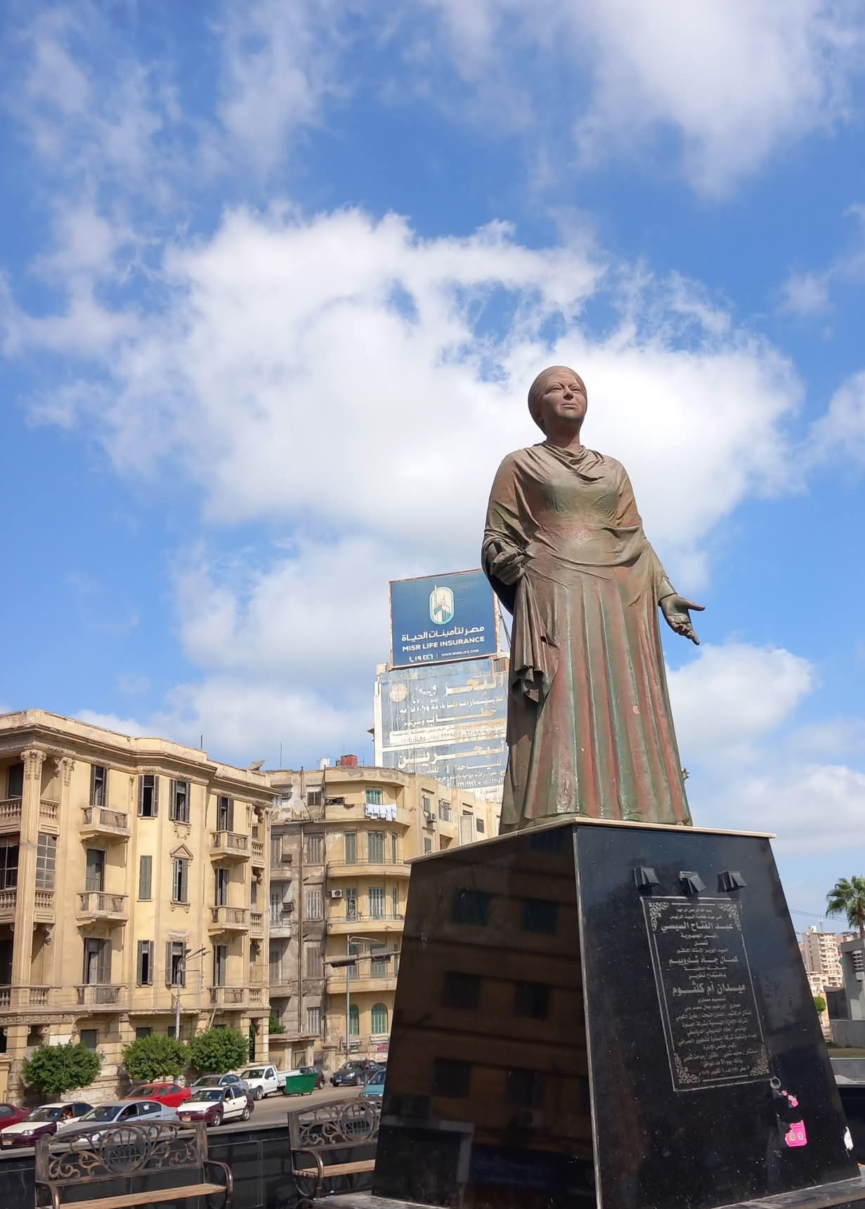 تمثال أم كلثوم بالميدان (3)