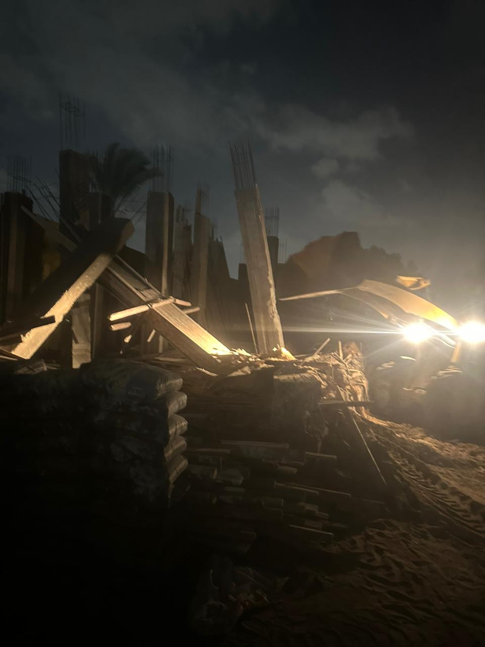 محافظة الجيزة تزيل 4 حالات بناء مخالف فى الوراق وكرداسة (4)