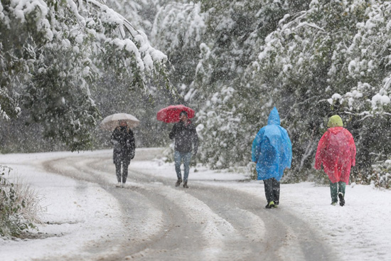 الشتاء يفرض سيطرته على بولندا بتساقط الثلوج وحرارة تسجل 3 درجات مئوية  (1)