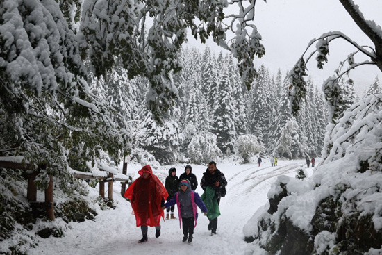 الشتاء يفرض سيطرته على بولندا بتساقط الثلوج وحرارة تسجل 3 درجات مئوية  (6)