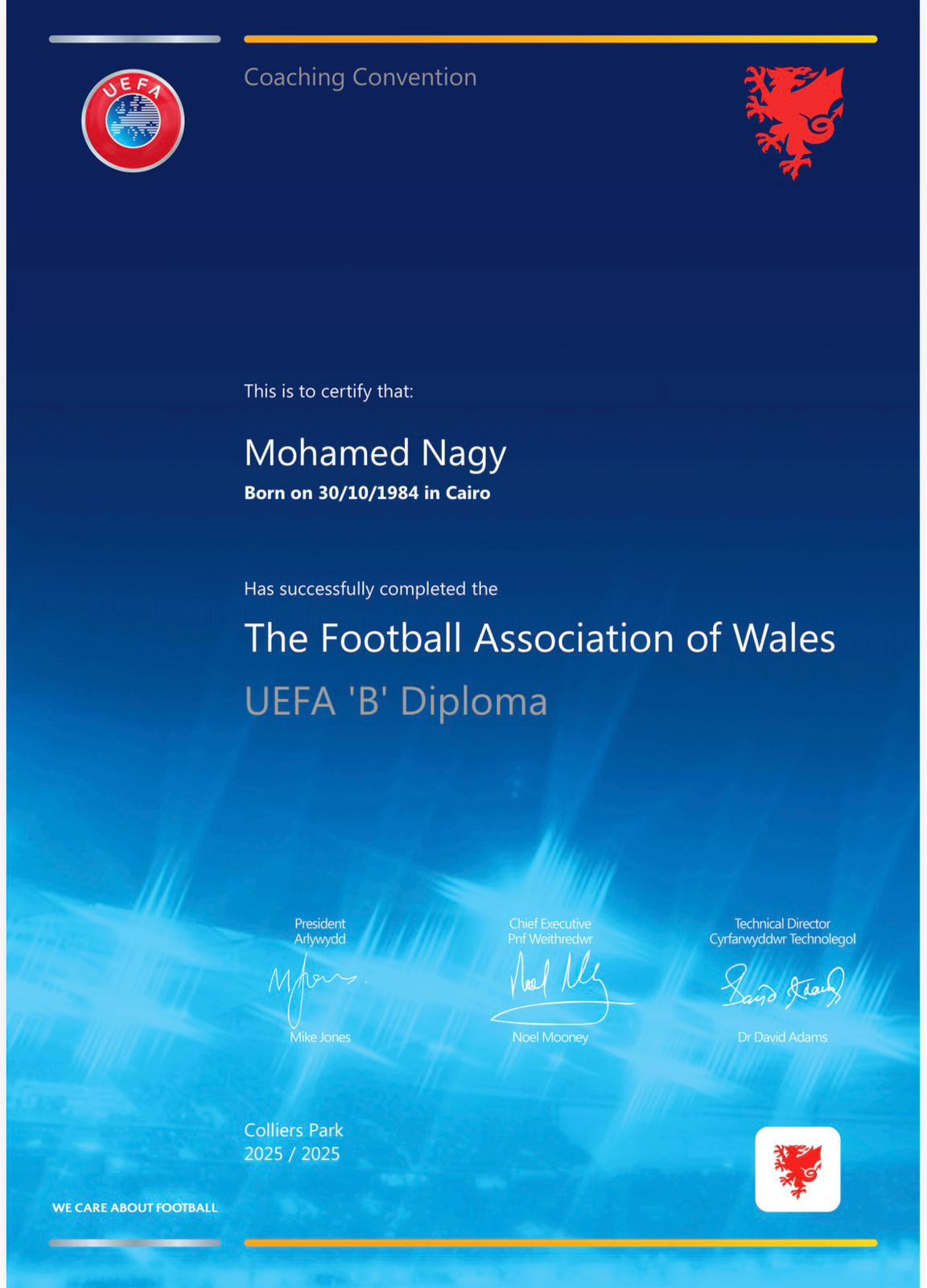 جدو يحصل على رخصة التدريب يويفا B (3)