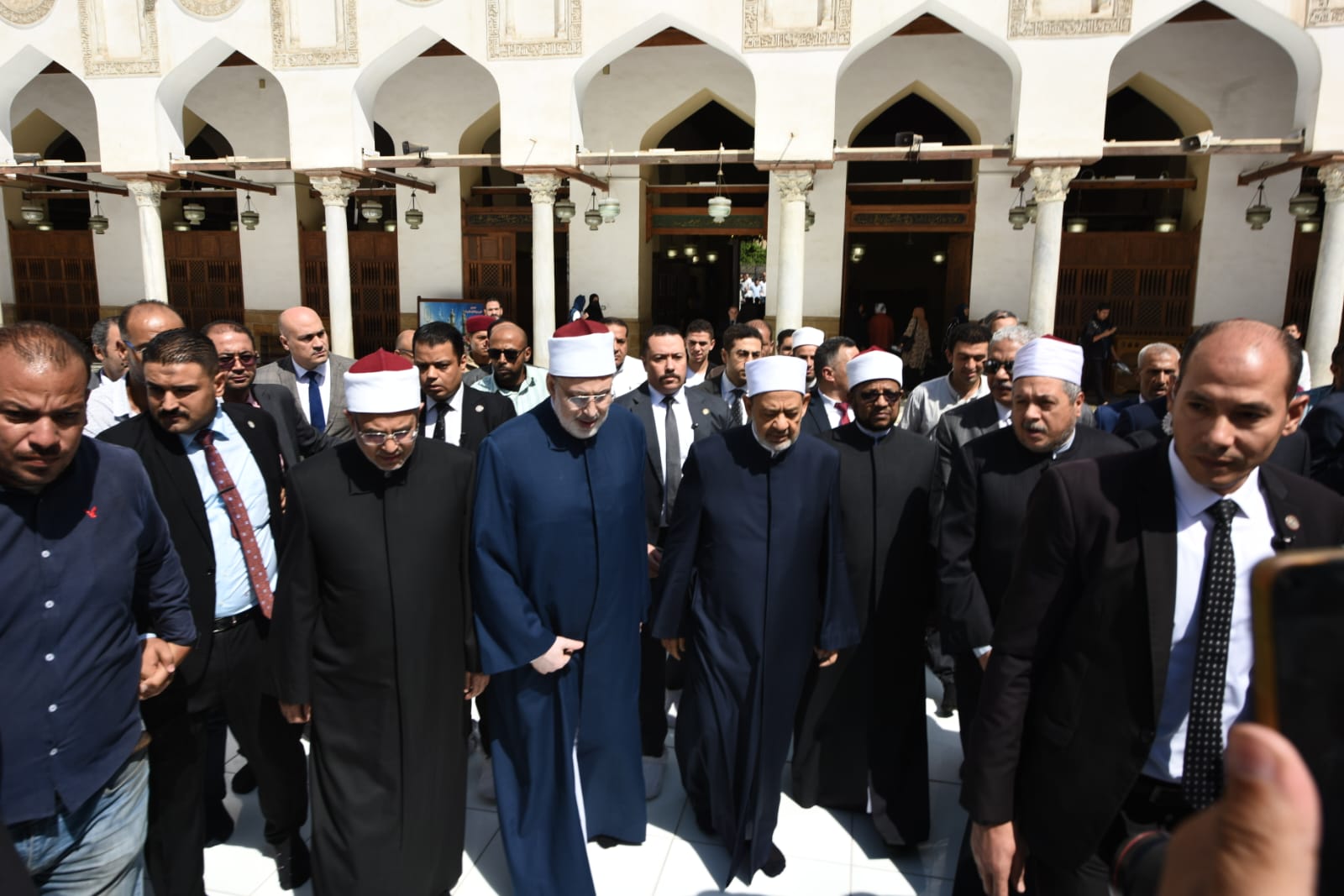 وصول فضيلة الإمام الأكبر الشيخ أحمد الطيب شيخ الأزهر الشريف