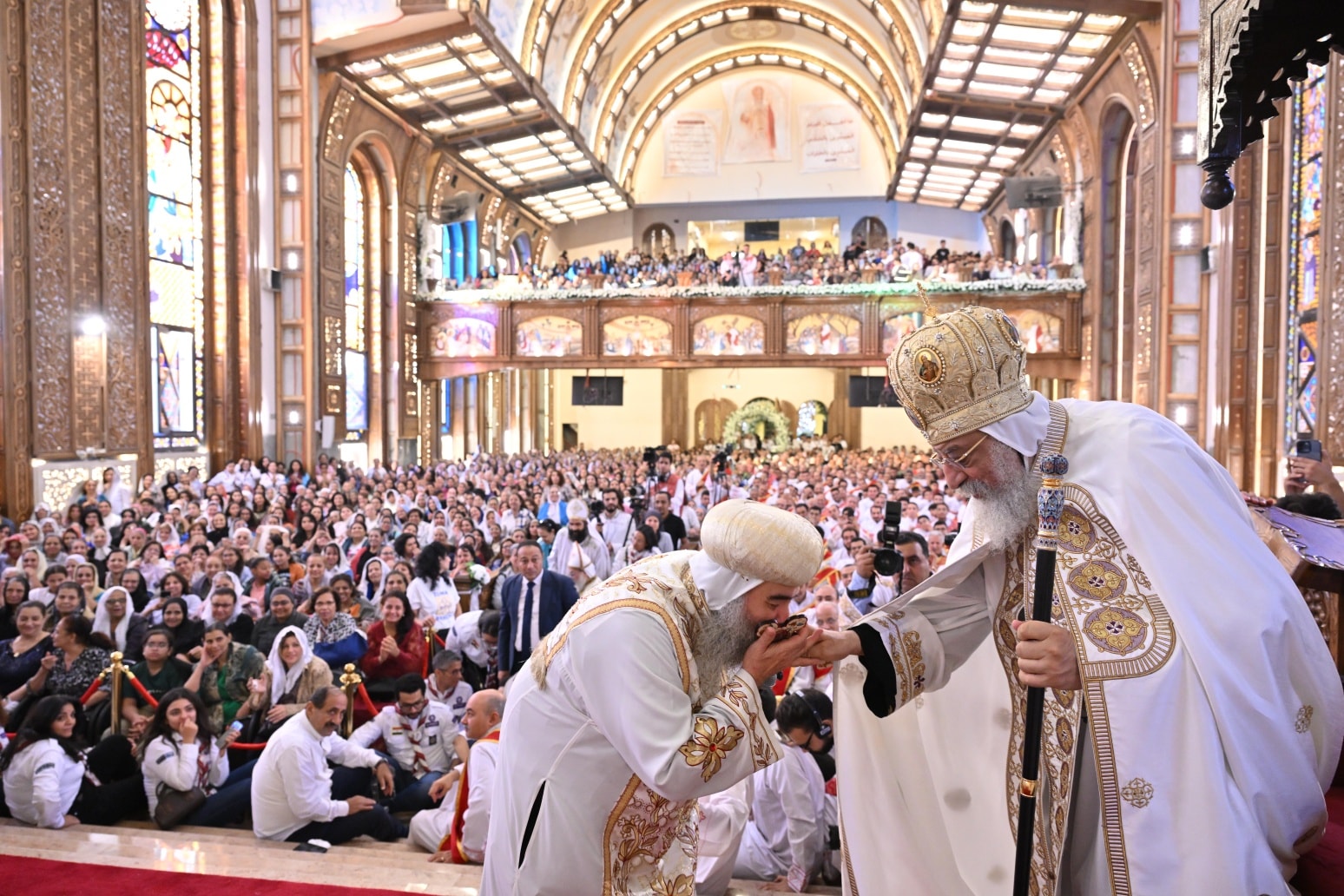 البابا تواضروس الثانى والأنبا يؤأنس