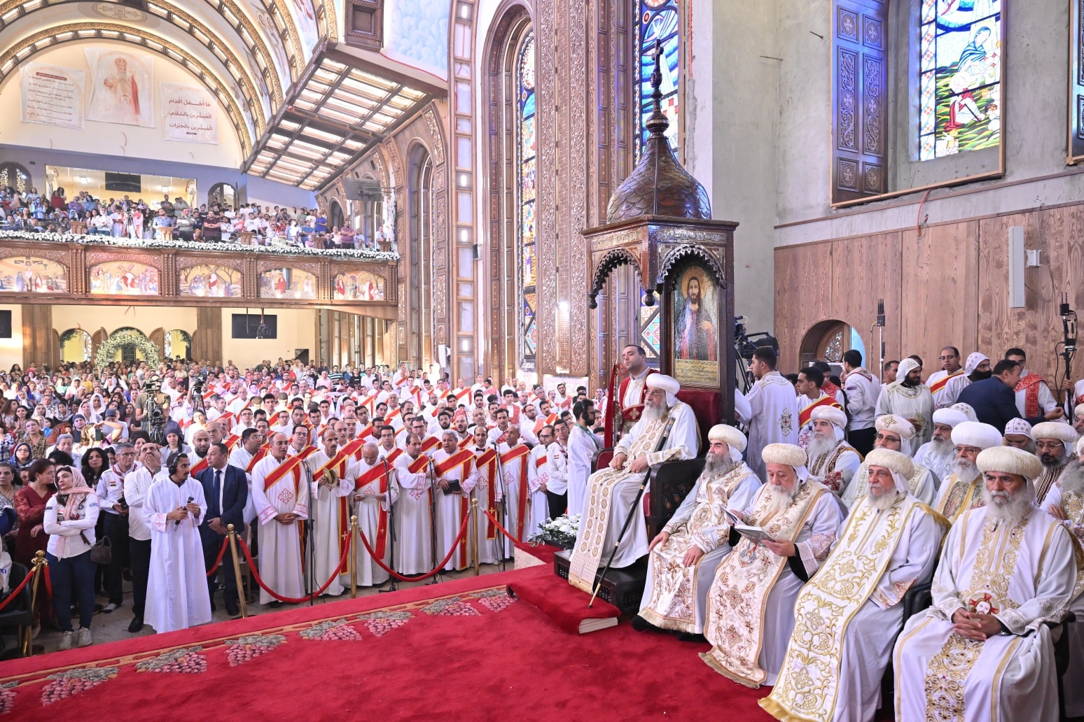 قداسة البابا وتدشين الكنيسة
