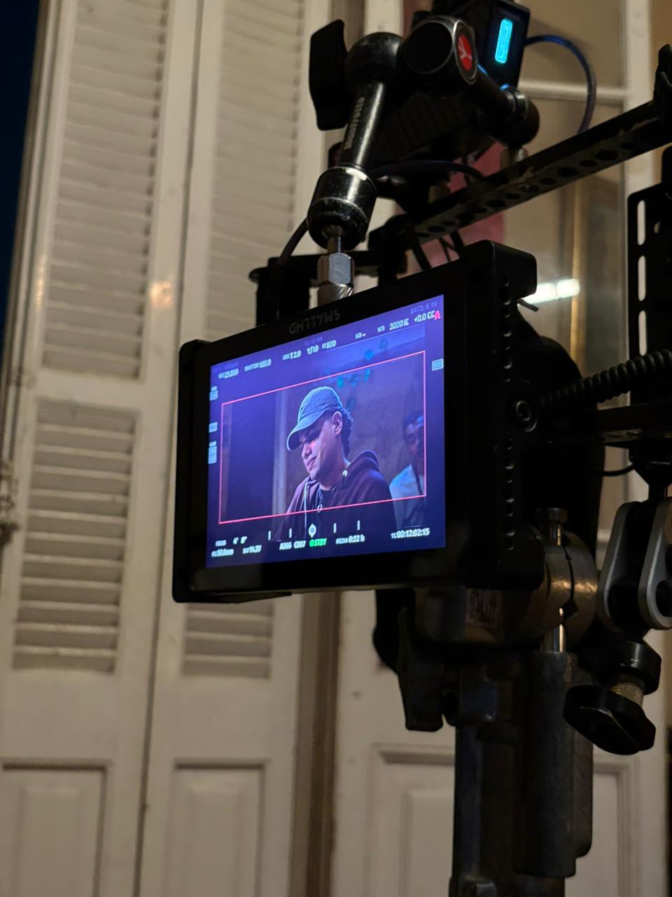 زياد ظاظا من تصوير مسلسل ميد ترم