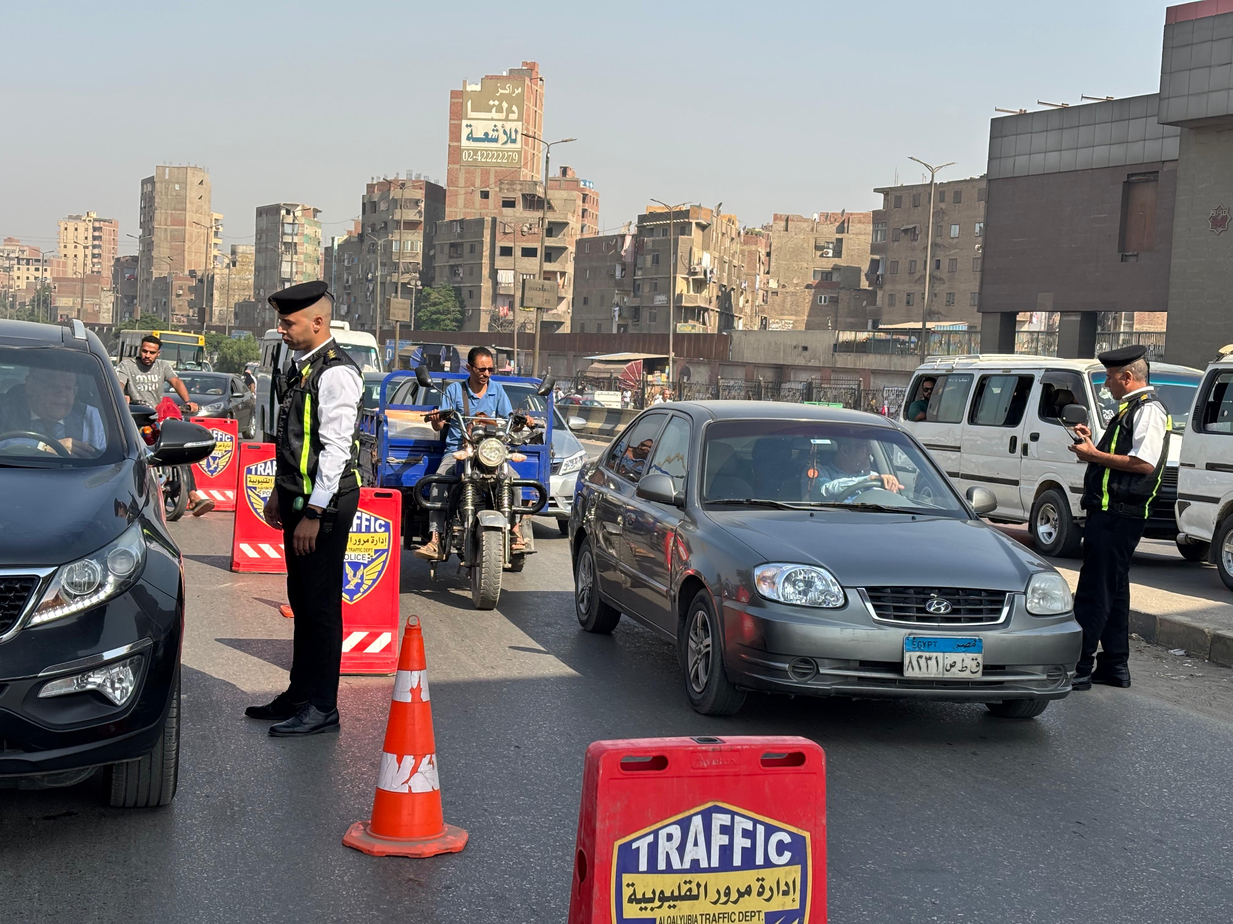 حملات مرورية بشبرا الخيمة