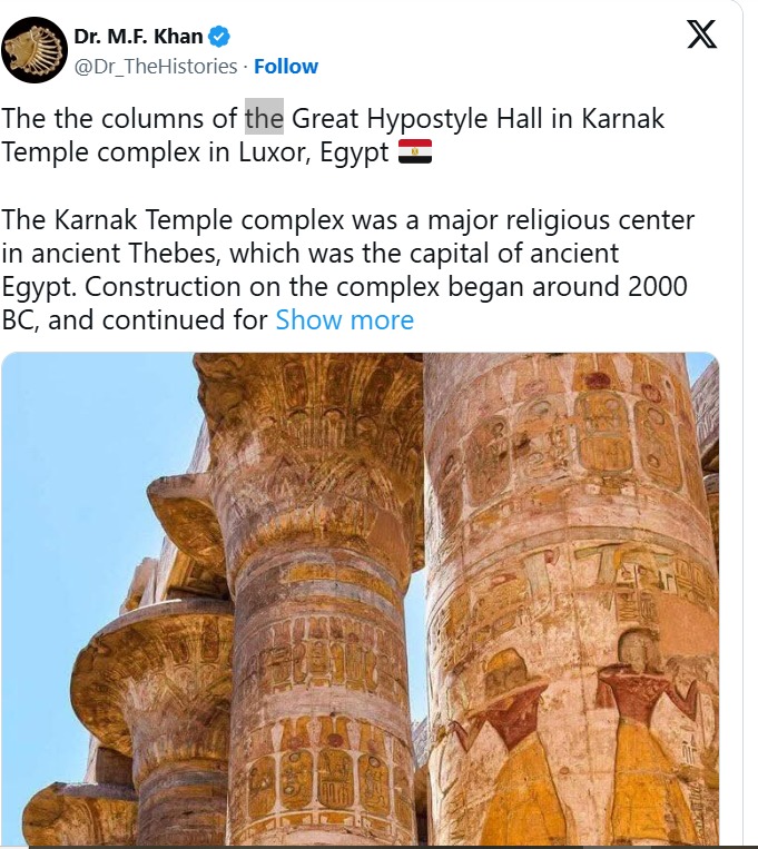 دراسة تزعم حل لغز أصول معبد الكرنك