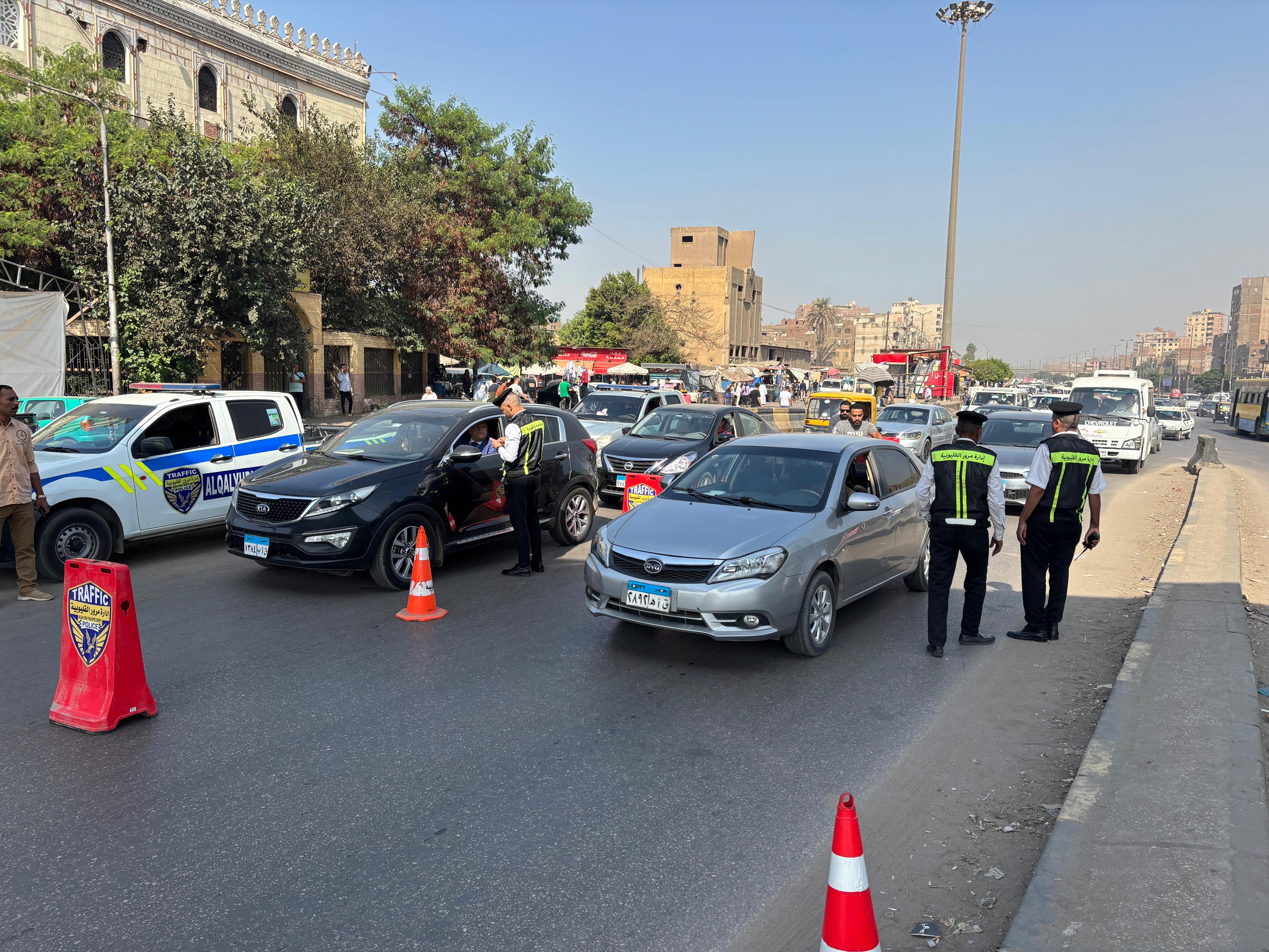 خلال الحملات المرورية بالقليوبية