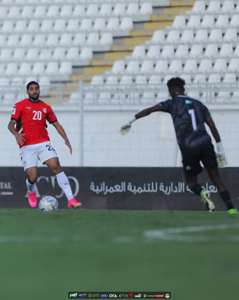 إبراهيم عادل خلال المباراة إبراهيم عادل خلال المباراة