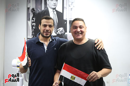 الزملاء شريف عبدالمنعم وأحمد أبو حجر