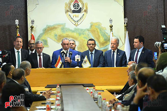 جانب من مؤتمر نقابة المحامين