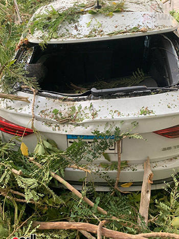 تهشم سيارة سيد نيمار (7)