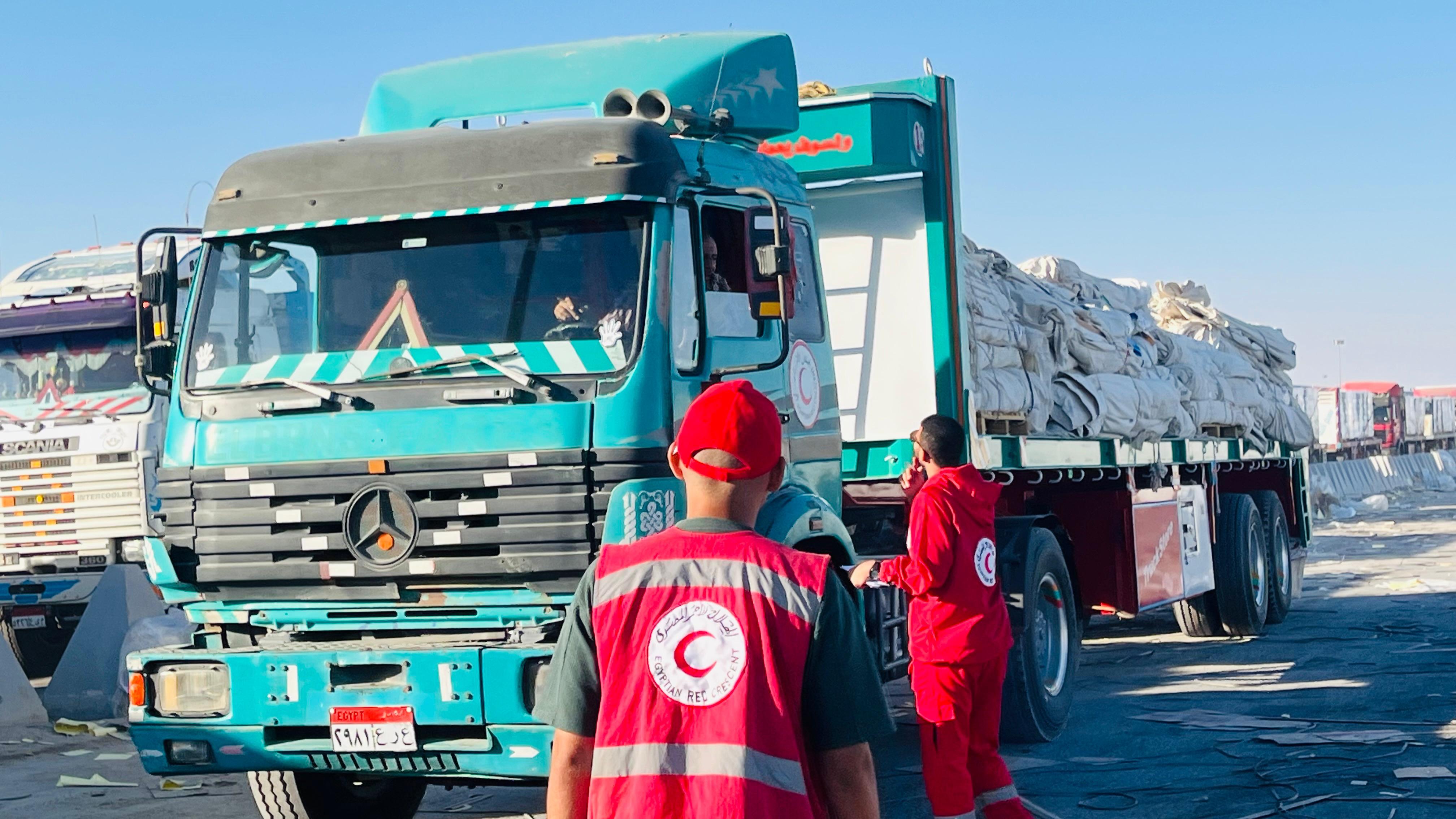 إطلاق قافلة «زاد العزة» الـ 46 إطلاق قافلة «زاد العزة» الـ 46