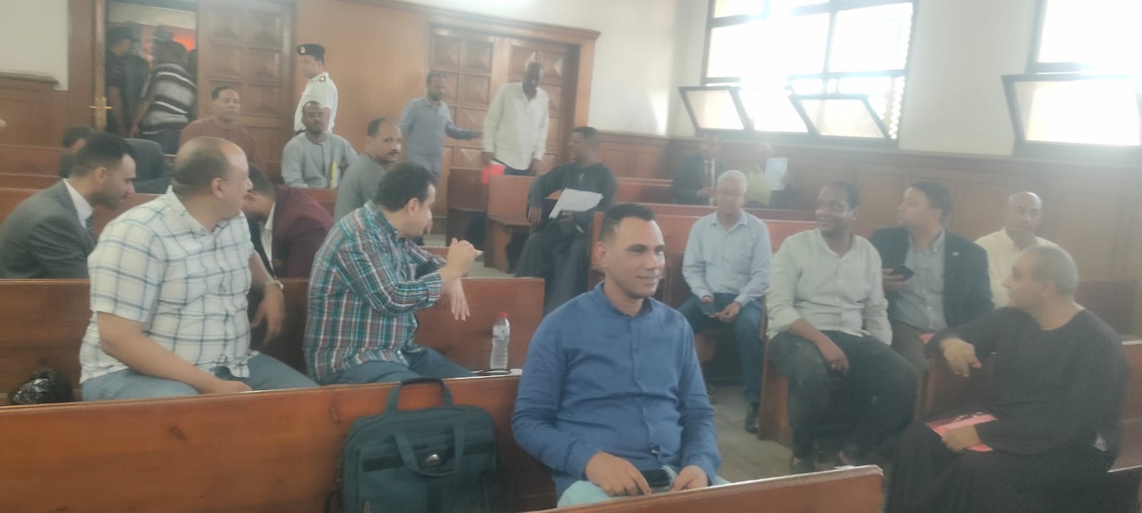 المرشحين خلال التوافد على محكمة الأقصر المرشحين خلال التوافد على محكمة الأقصر
