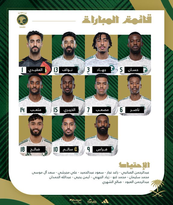 تشكيل السعودية تشكيل السعودية