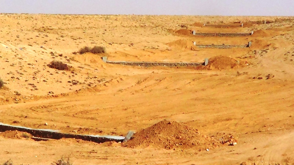 استصلاح الوديان وحصاد مياه الامطار بالسدود والابار لاستخدامها في الزراعة بمطروح