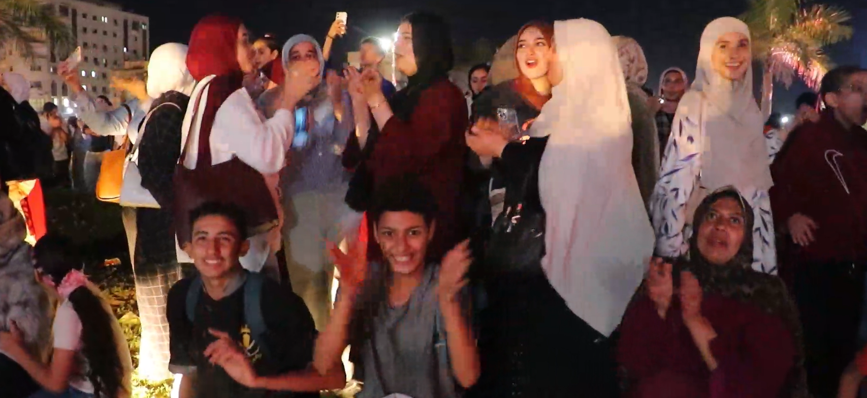 اطلاق الزغاريد ابتهاجاً بإفتتاح المتحف