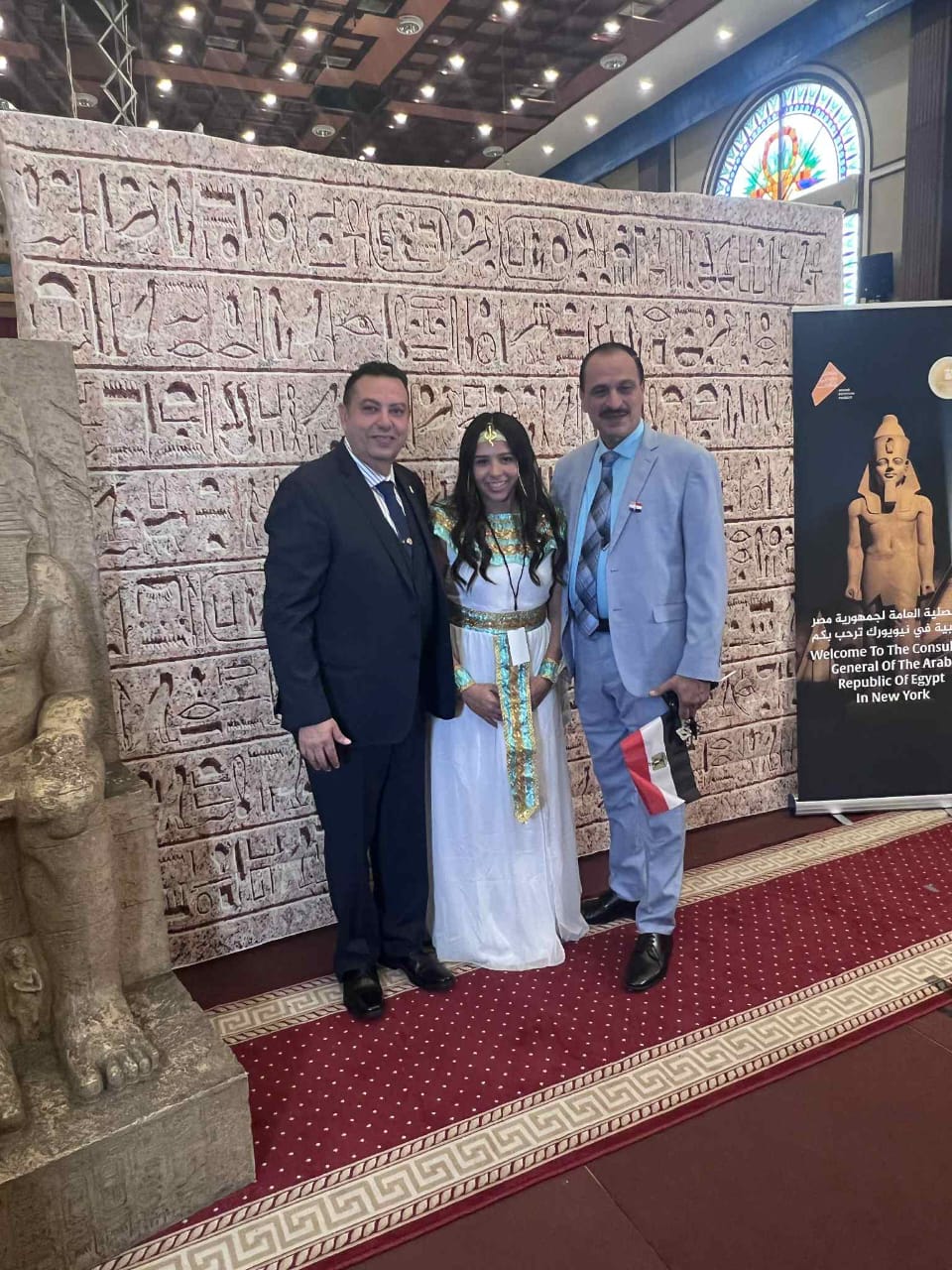 احتفالات الجالية المصرية بأمريكا بافتتاح المتحف (7)