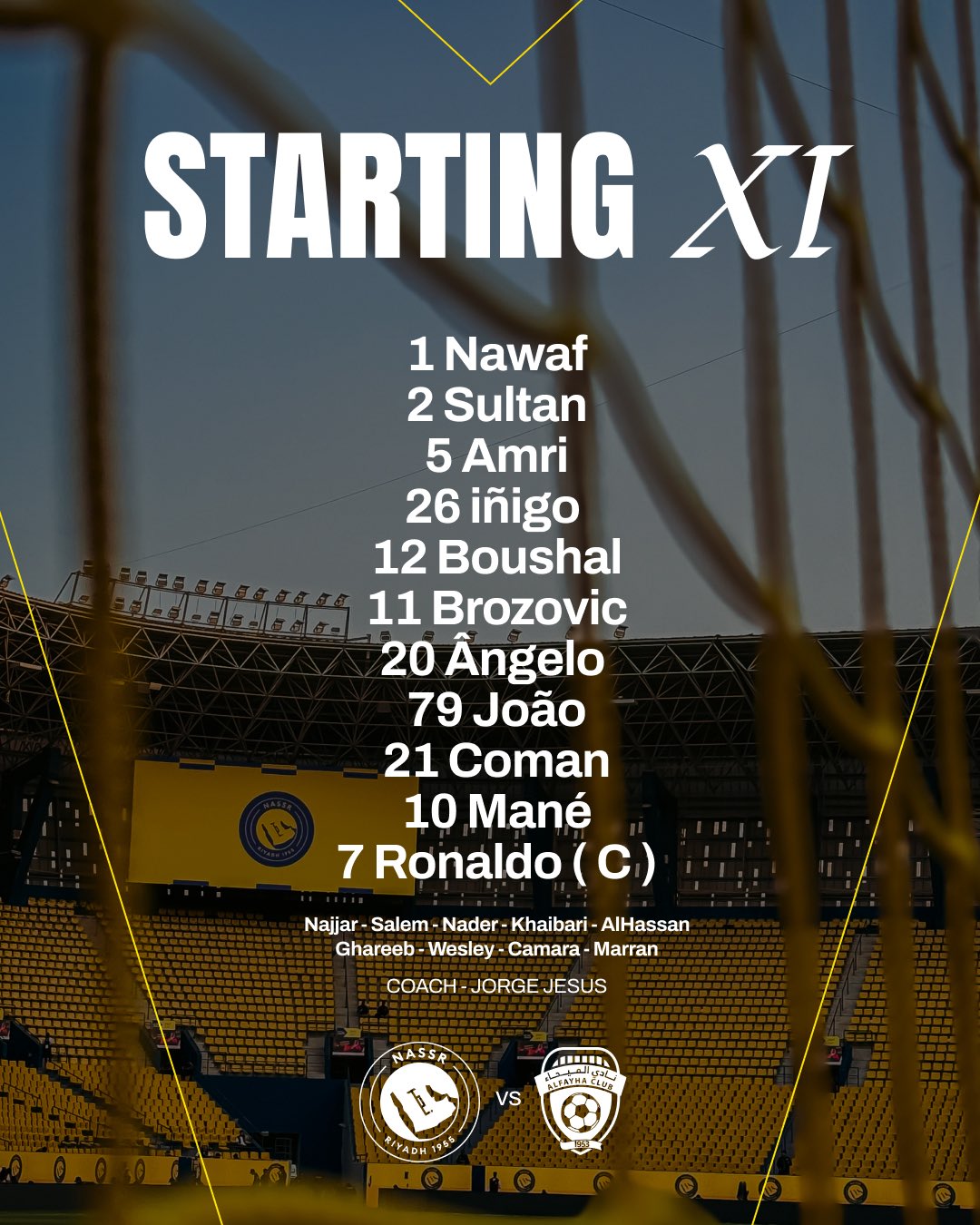 تشكيل النصر السعودي تشكيل النصر السعودي