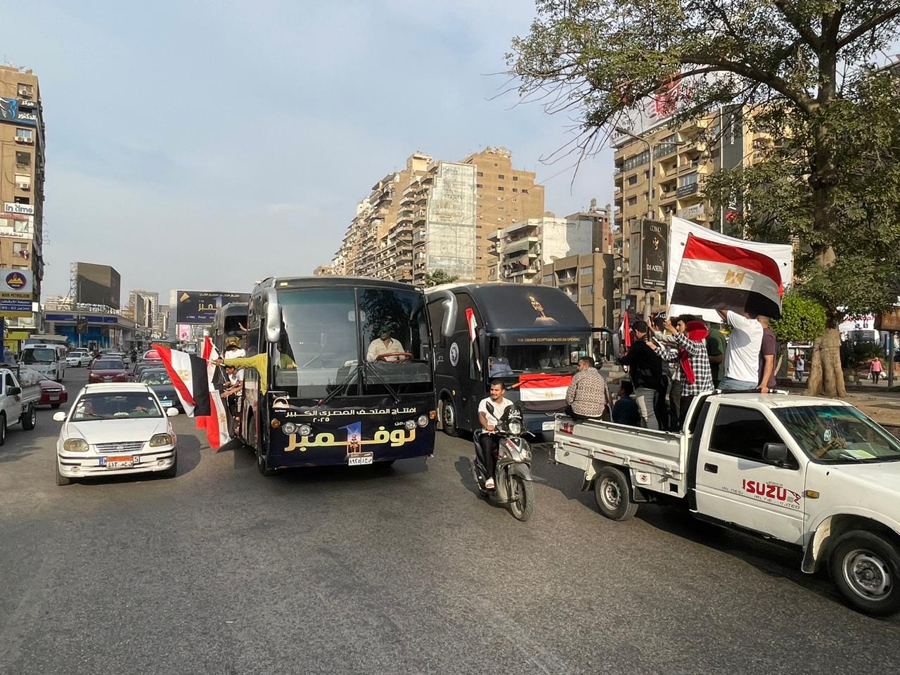 فرحة فى شوارع الجيزة