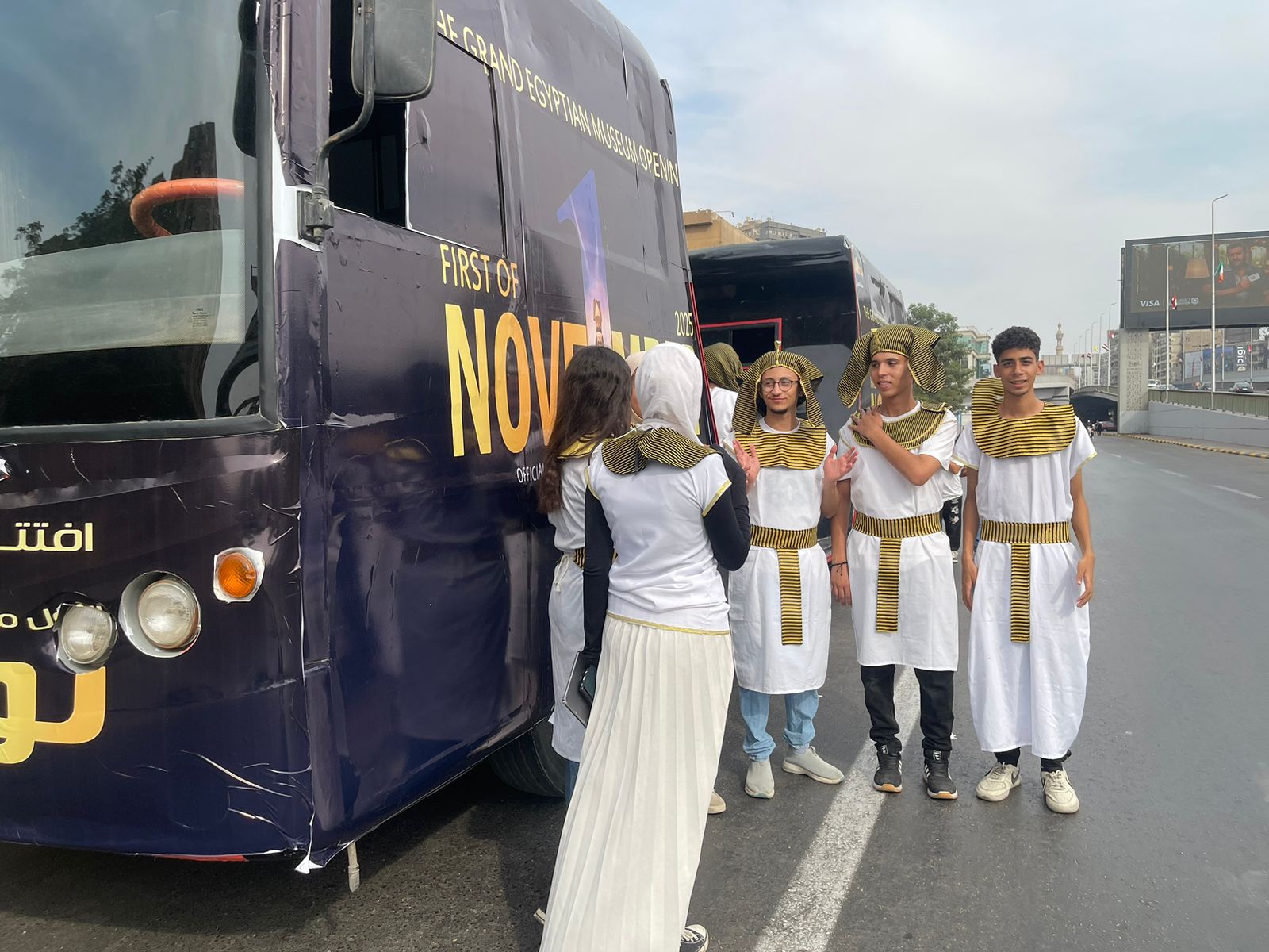 احتفالات افتتاح المتحف المصري بالزى الفرعوني 