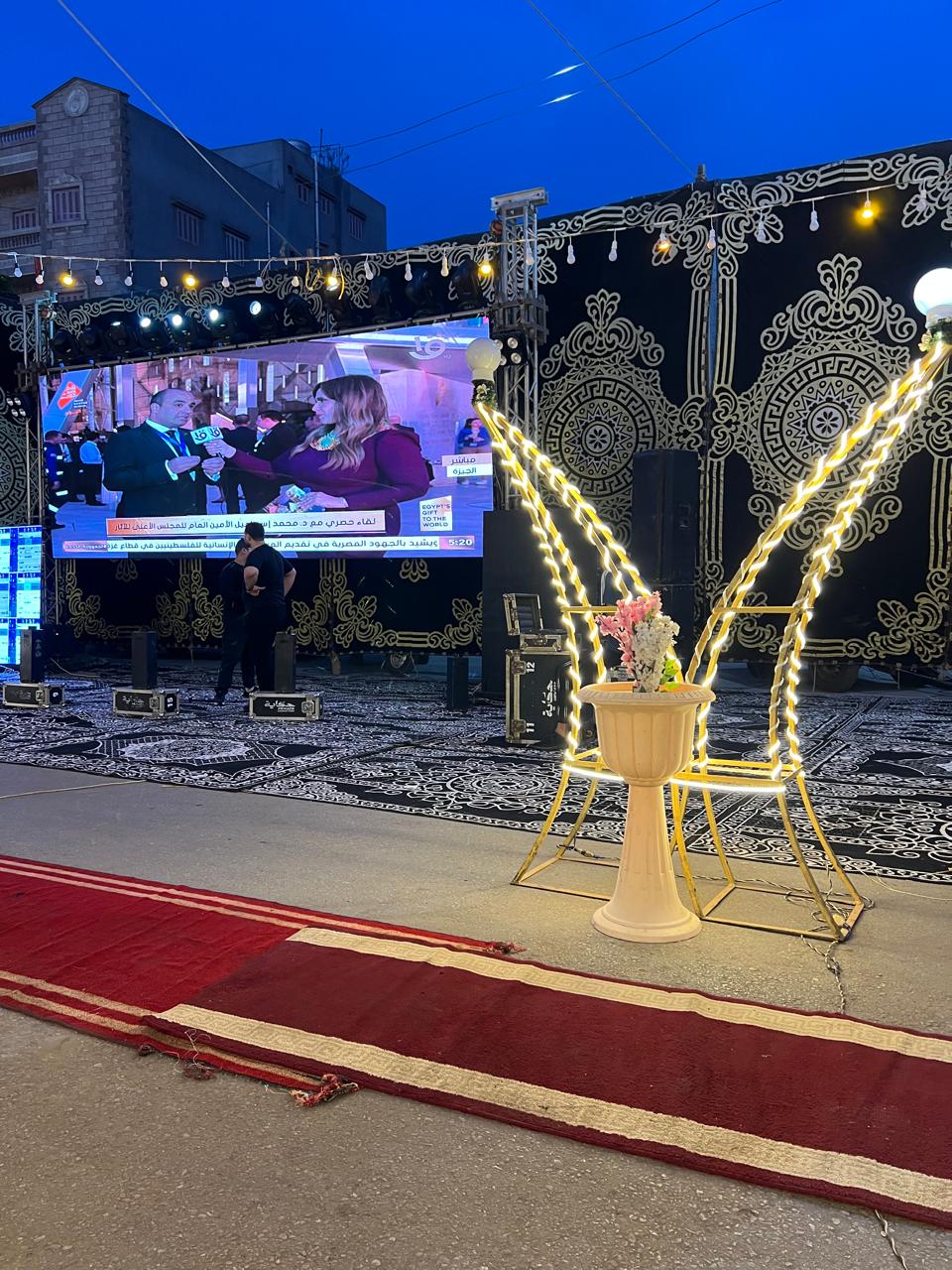 الاستعداد لاحتفالية افتتاح المتحف المصرى الكبير