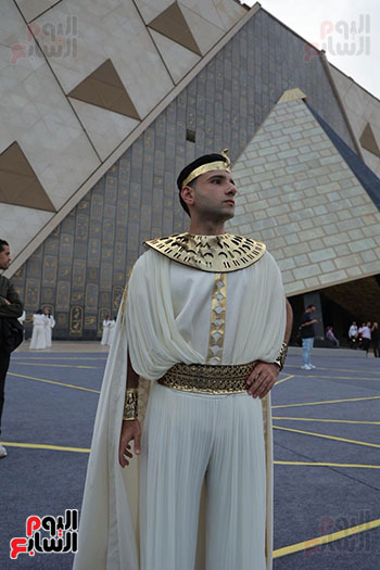 جانب من الاستعدادات قبل حفل افتتاح المتحف الكبير