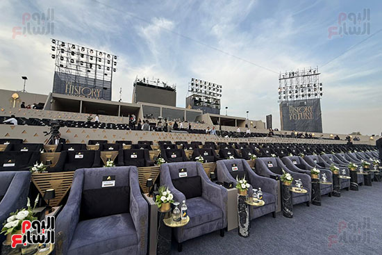 جانب من الاستعداد لحفل افتتاح المتحف