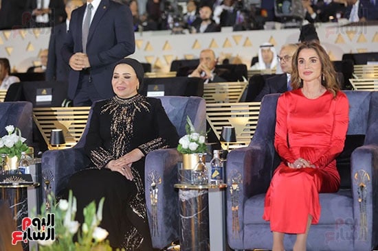 السيدة انتصار السيسى والملكة رانيا السيدة انتصار السيسى والملكة رانيا