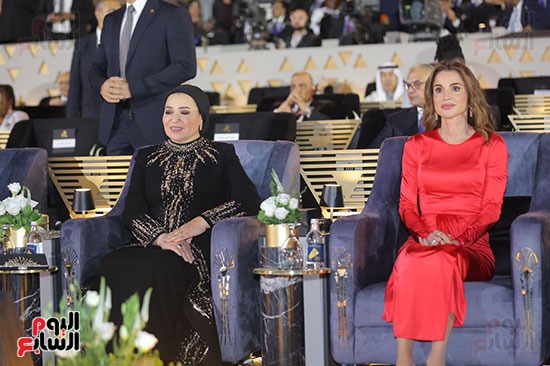 السيدة انتصار السيسى والملكة رانيا السيدة انتصار السيسى والملكة رانيا