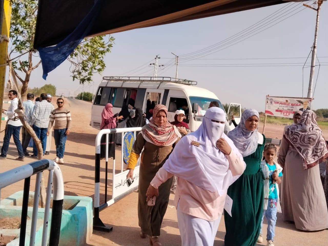 توافد الناخبين على اللجان