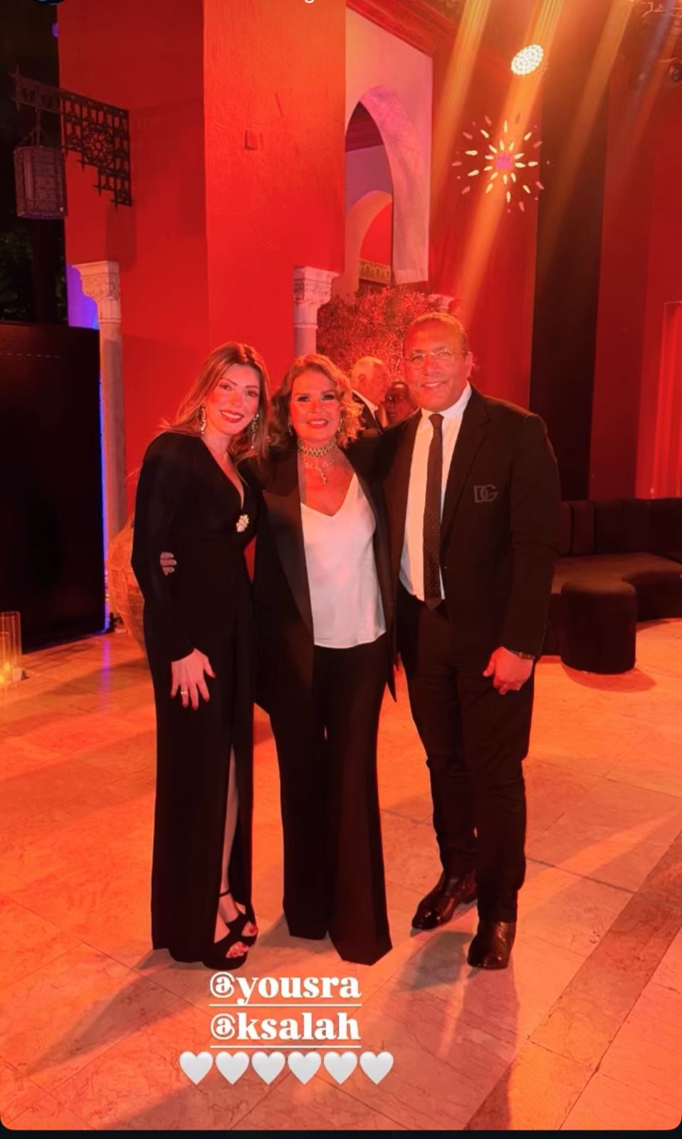 خالد صلاح وشيريهان أبو الحسن مع يسرا