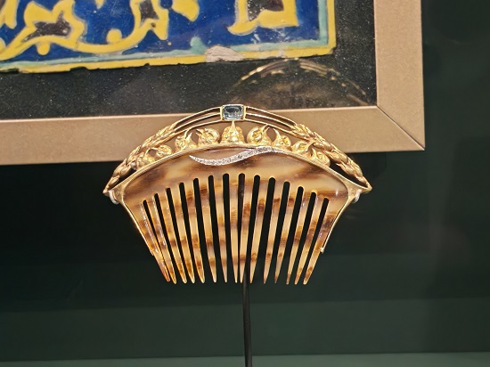 دبوس شعر مزين بالطيور 