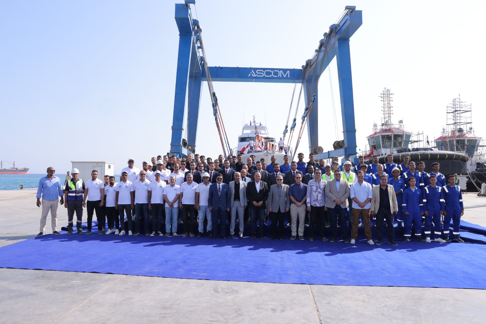 تدشين باكورة إنتاج شركة قناة السويس للقوارب الحديثة من اليخوت السياحية