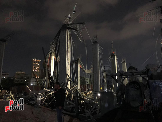 انهيار-سقف-مصنع-تحت-الانشاء-(4)