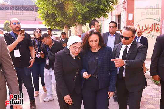 وزيرة التضامن تدلي بصوتها في انتخابات النواب (4)