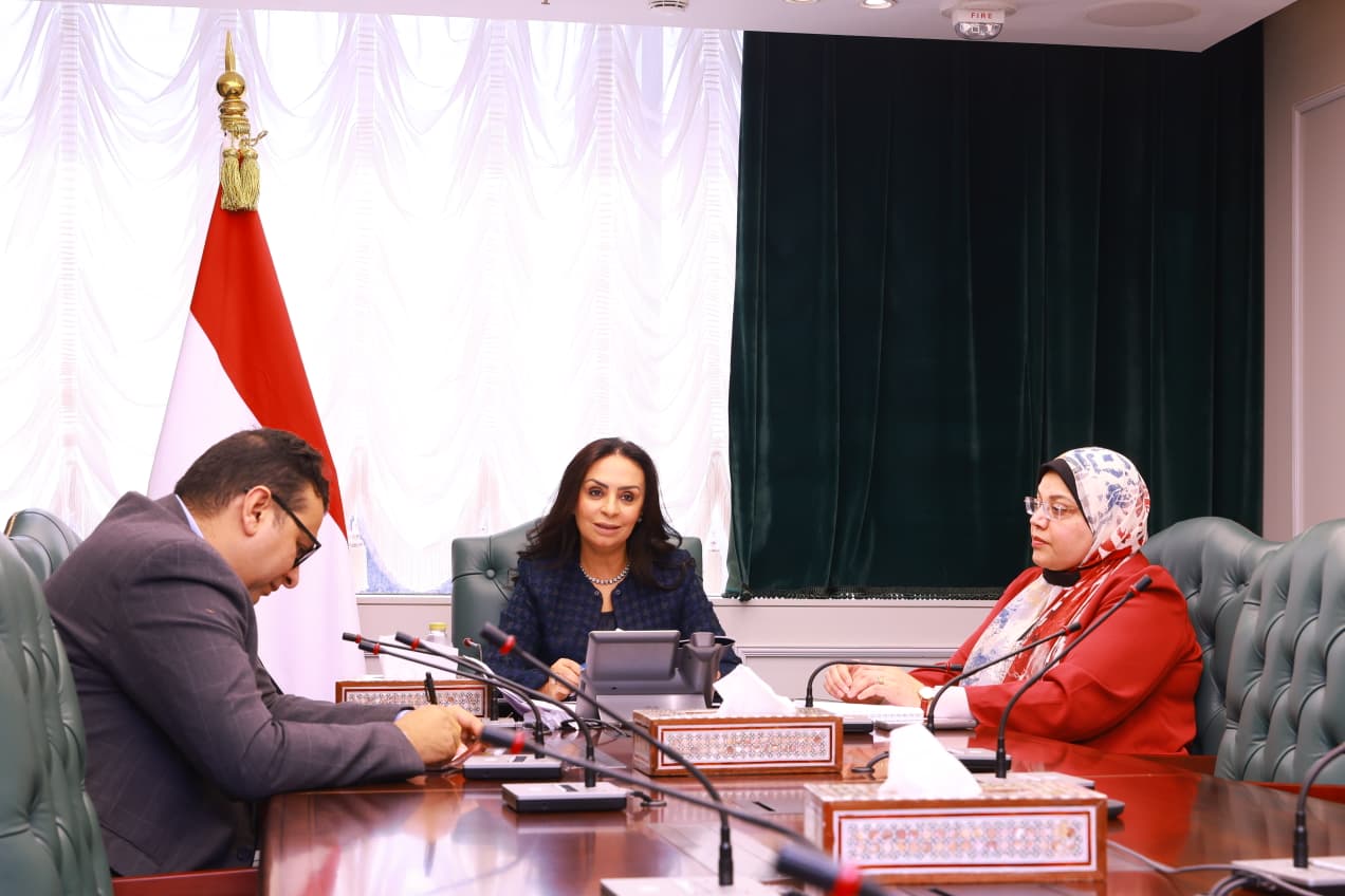 خلال مشاركة الدكتورة مايا مرسى فى جلسة حوارية إقليمية لجامعة الدول العربية 